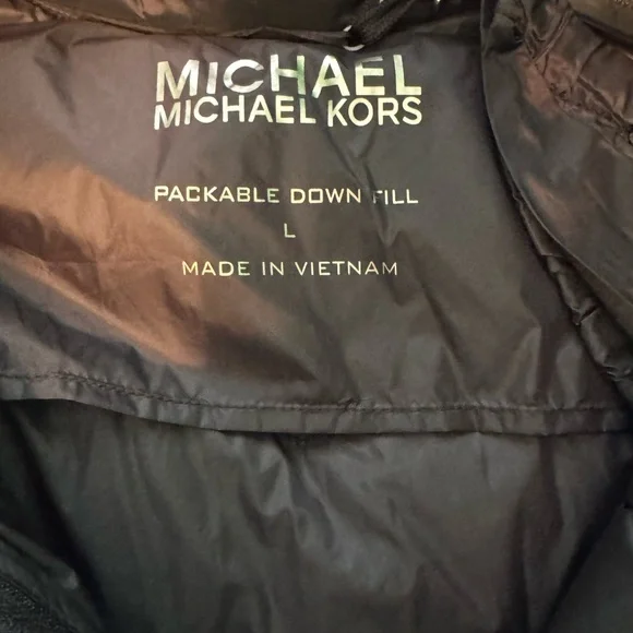 Michael Kors Black Puffer Jacket - Picture 3 of 4